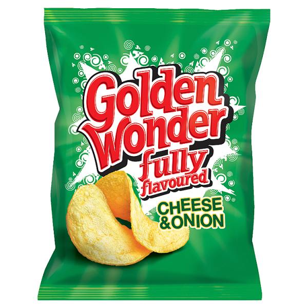 Golden Wonder Fully Flavoured Cheese & Onion 32.5g
