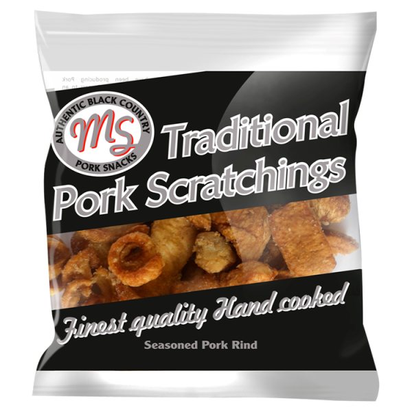 MS Traditional Pork Scratchings Seasoned Pork Rind