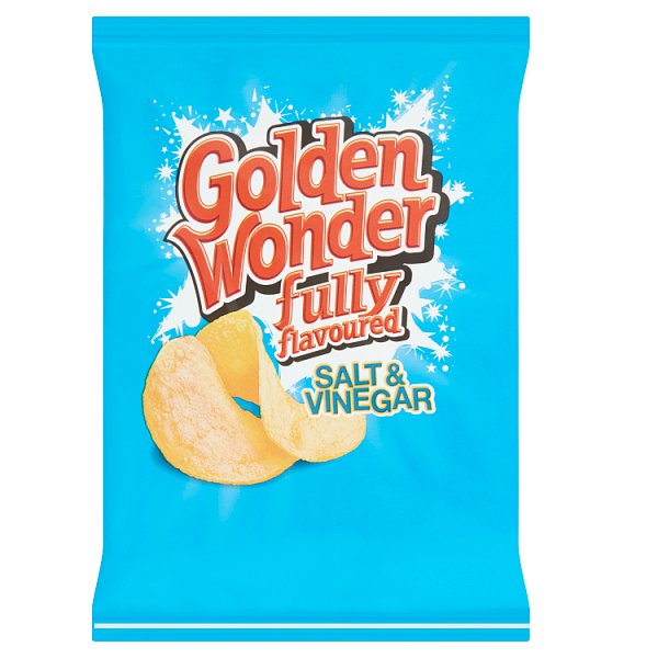 Golden Wonder Fully Flavoured Salt & Vinegar 32.5g